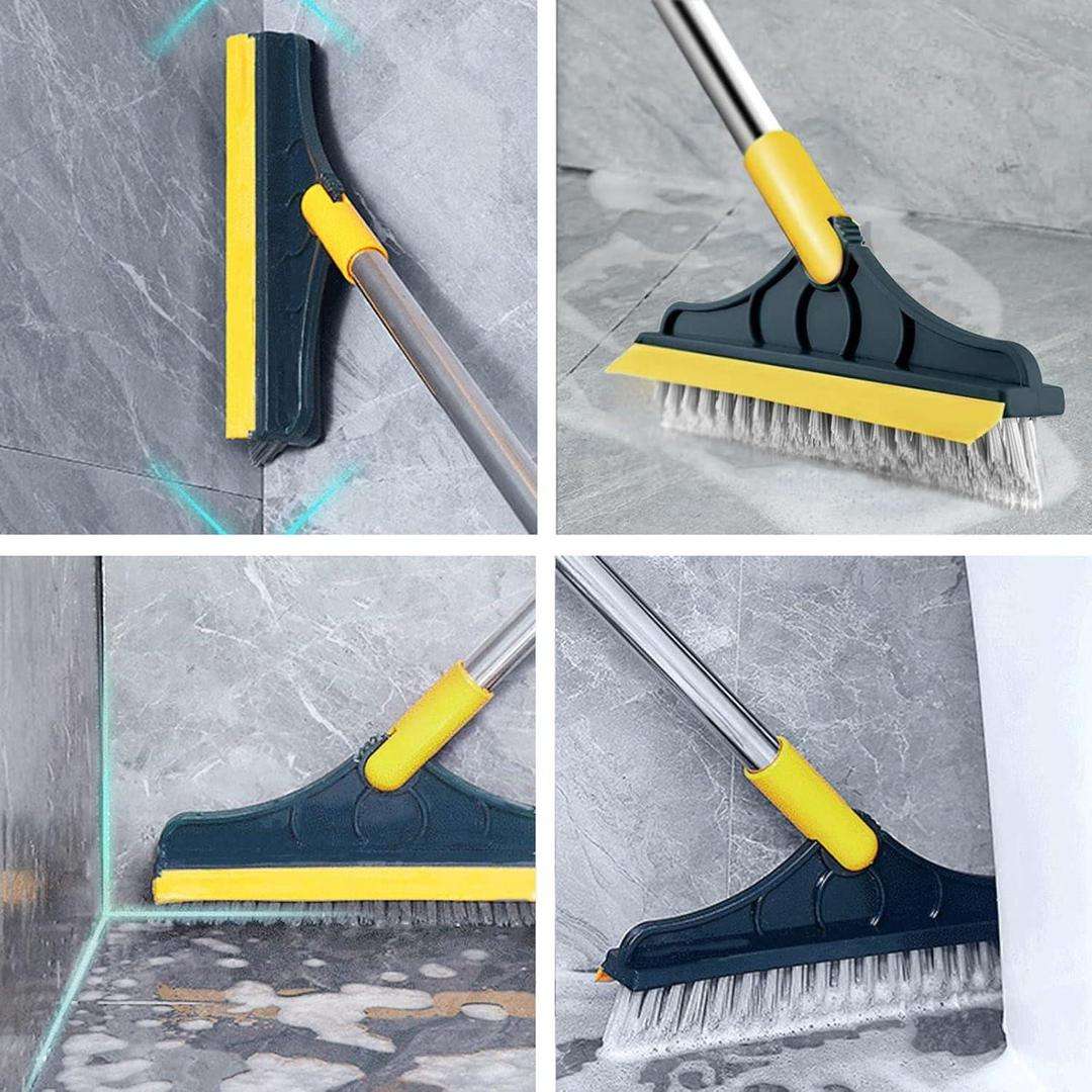 2-in-1 Magnetic Cleaning Brush – Multipurpose Gap & Window Track Scrubber Tool (Yellow ABS)