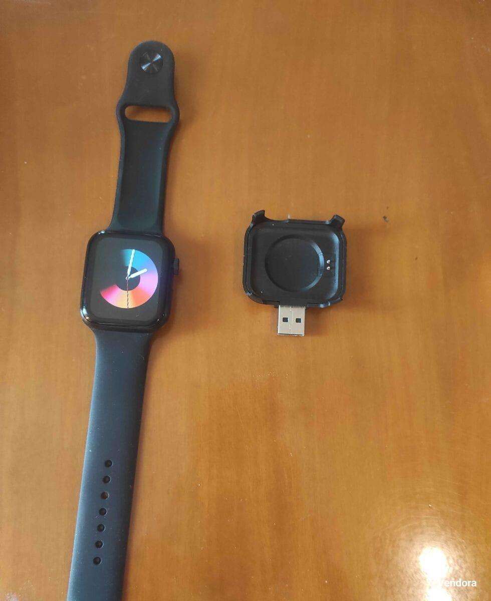 Stylish Black Smart Watch - Bluetooth Calling & Fast Charging Fitness Tracker (Black)