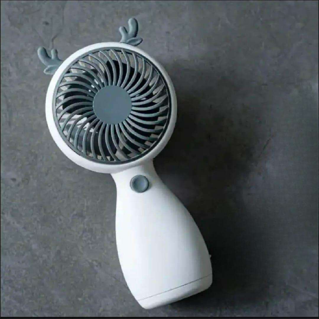 Rechargeable Animal Ears Fan – Cute Portable Handheld & Desktop Cooling Fan with USB