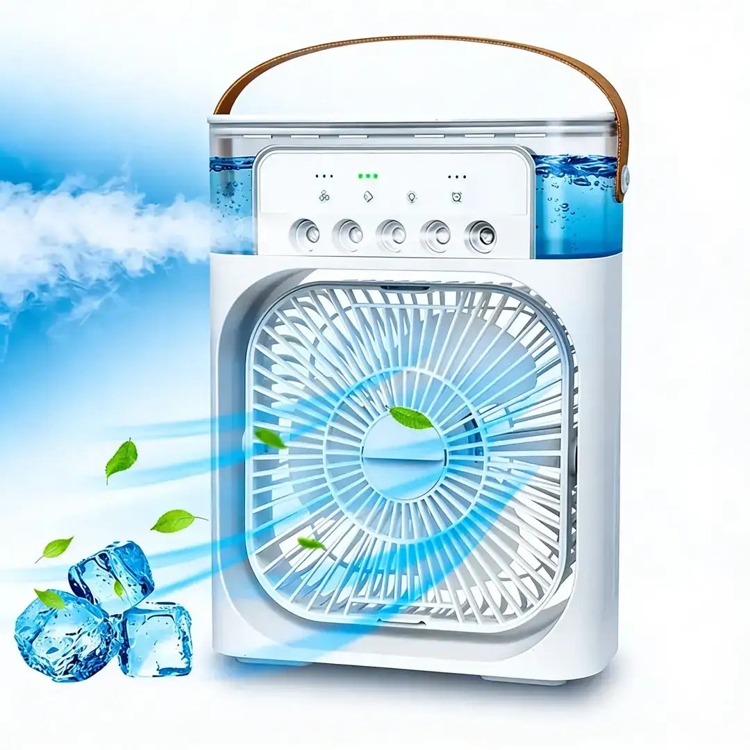 Portable Mini Air Cooler – Personal Desktop Evaporative Air Conditioner, Humidifier & Fan