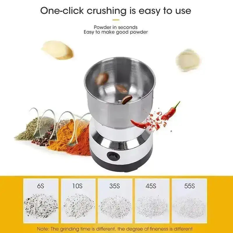 Electric Spice Grinder - Stainless Steel High-Speed Coffee & Masala Grinder Machine for Kitchen - Nexamart Pakistan