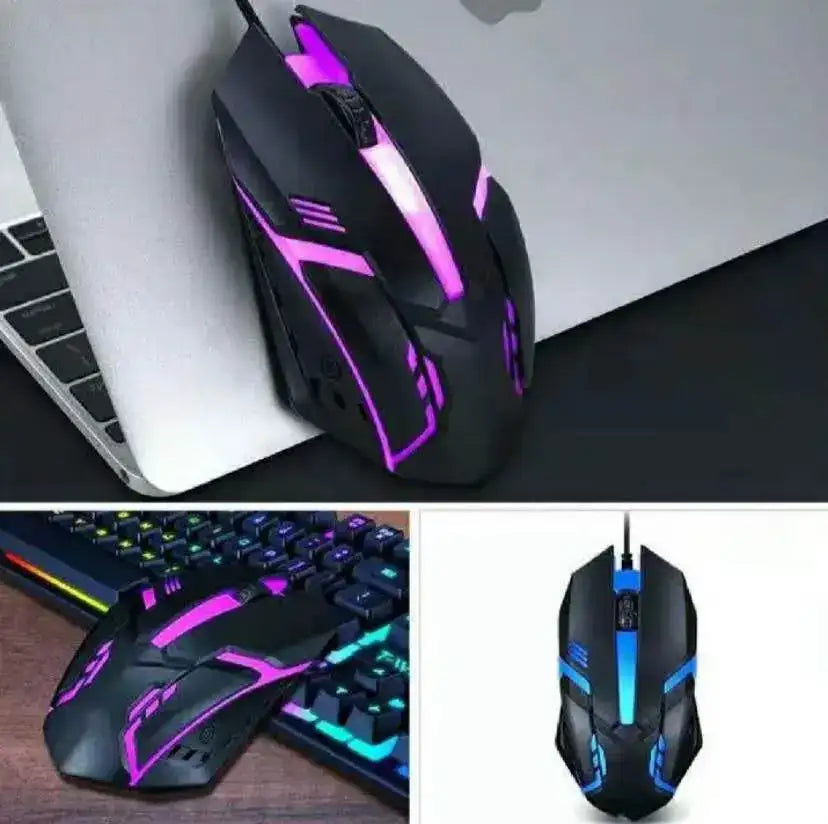 Compact Wireless RGB Gaming Mouse with Adjustable DPI & Rechargeable Battery for PC & Laptop