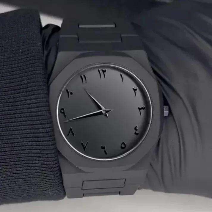Men's Black Carbon Fiber Analogue Watch - Premium Quartz Dress Watch (Black) - Nexamart Pakistan (image 2)