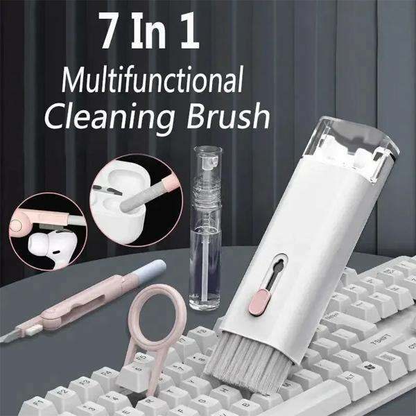 7-in-1 Multi-Function Electronic Cleaner Kit for Laptops, Keyboards, AirPods, & Smartphones