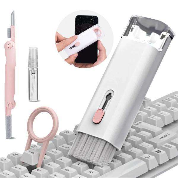 7-in-1 Multi-Function Electronic Cleaner Kit for Laptops, Keyboards, AirPods, & Smartphones