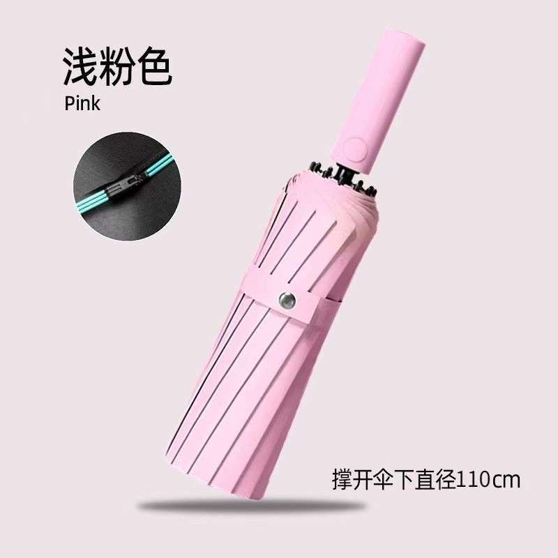 Windproof Heavy-Duty Folding Umbrella for Rain & Sun – UV Protection & Reinforced Frame