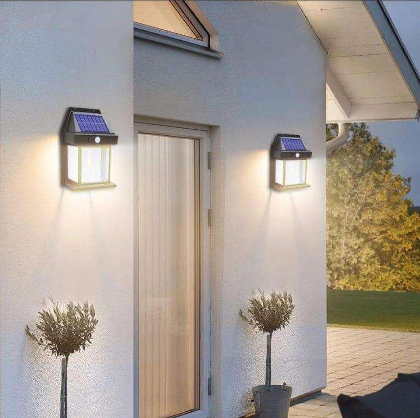 Solar Sensor Motion Wall Lamp - Outdoor Waterproof ABS Plastic Rechargeable Security Light - Nexamart Pakistan (image 2)