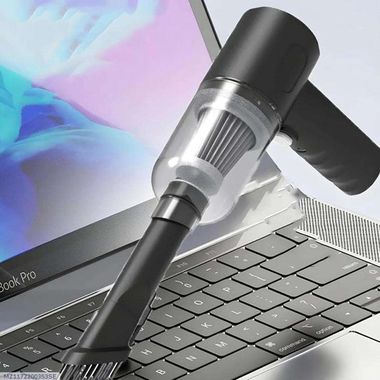 Portable Wireless Car Vacuum Cleaner - High-Power Rechargeable Handheld Cordless Dust Buster (Black ABS) - Nexamart Pakistan