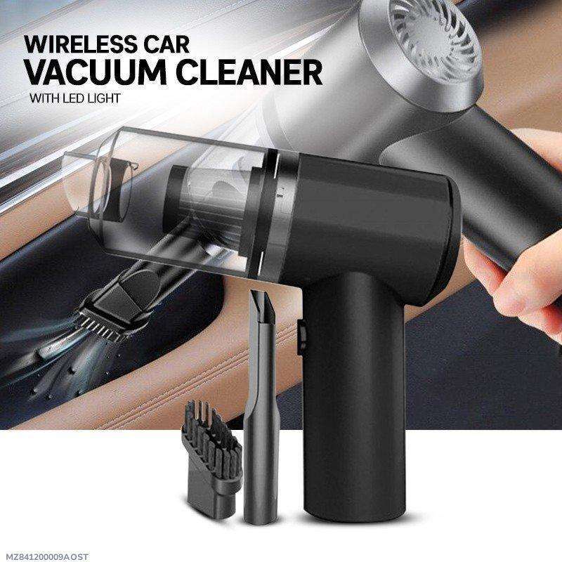 Portable Wireless Car Vacuum Cleaner – High-Power Rechargeable Handheld Cordless Dust Buster (Black ABS)
