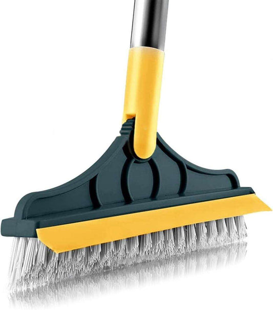 2-in-1 Magnetic Cleaning Brush - Multipurpose Gap & Window Track Scrubber Tool (Yellow ABS) - Nexamart Pakistan