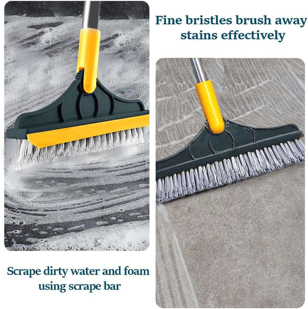 2-in-1 Magnetic Cleaning Brush – Multipurpose Gap & Window Track Scrubber Tool (Yellow ABS)