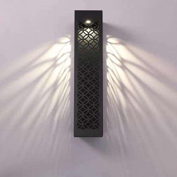 Modern Geometric LED Wall Lamp with Magnetic Mount - 360° Rotating Rechargeable Sconce Light - Nexamart Pakistan