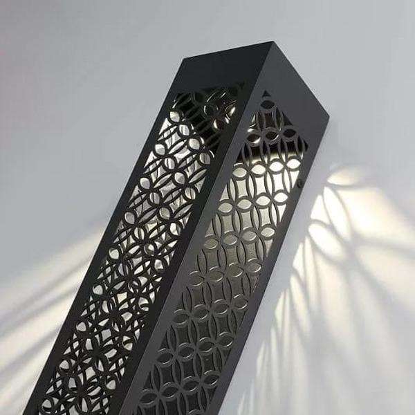 Modern Geometric LED Wall Lamp with Magnetic Mount - 360° Rotating Rechargeable Sconce Light - Nexamart Pakistan (image 2)
