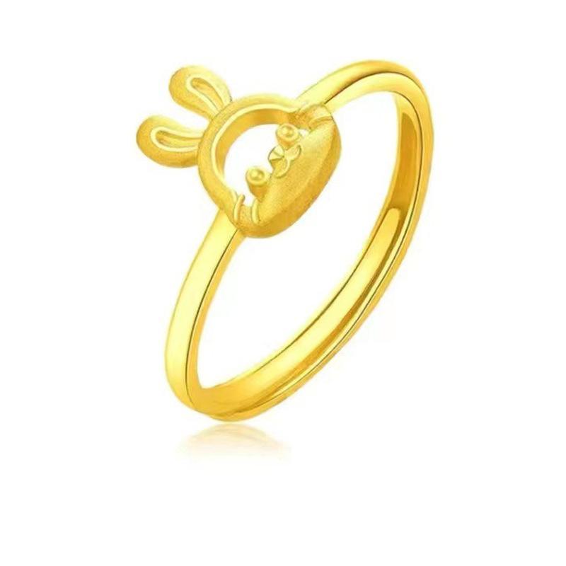 Golden Bunny Ring for Women - Adjustable Chic Cute Animal Ring & Trendy Finger Jewelry - Nexamart Pakistan (image 3)