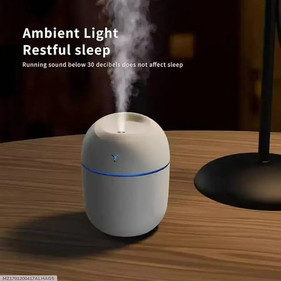 Multicolor Air Humidifier with Night Lamp – Ultrasonic Aroma Diffuser & Cool Mist Maker for Home & Office
