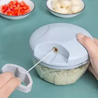 Manual Food Chopper ABS Plastic - Multi-Purpose Handheld Vegetable, Onion & Spice Chopper for Kitchen - Nexamart Pakistan (image 2)