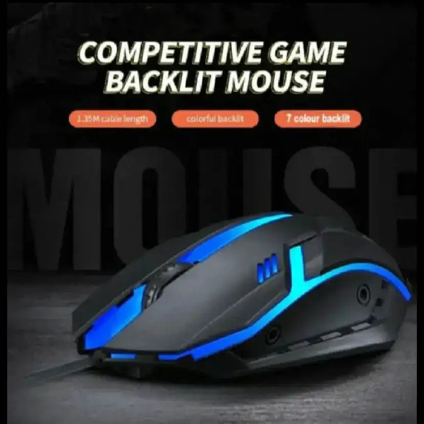 Compact Wireless RGB Gaming Mouse with Adjustable DPI & Rechargeable Battery for PC & Laptop