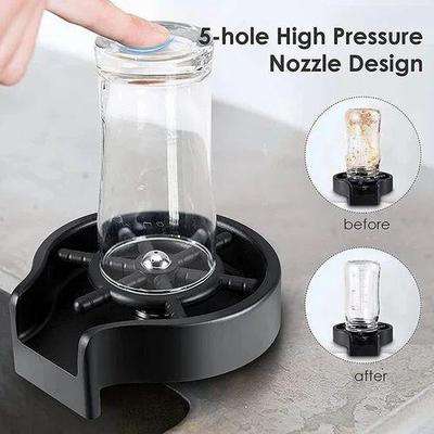 Automatic Glass Rinser for Kitchen Sink - High-Pressure Cup Washer & Sink Spray Attachment - Nexamart Pakistan
