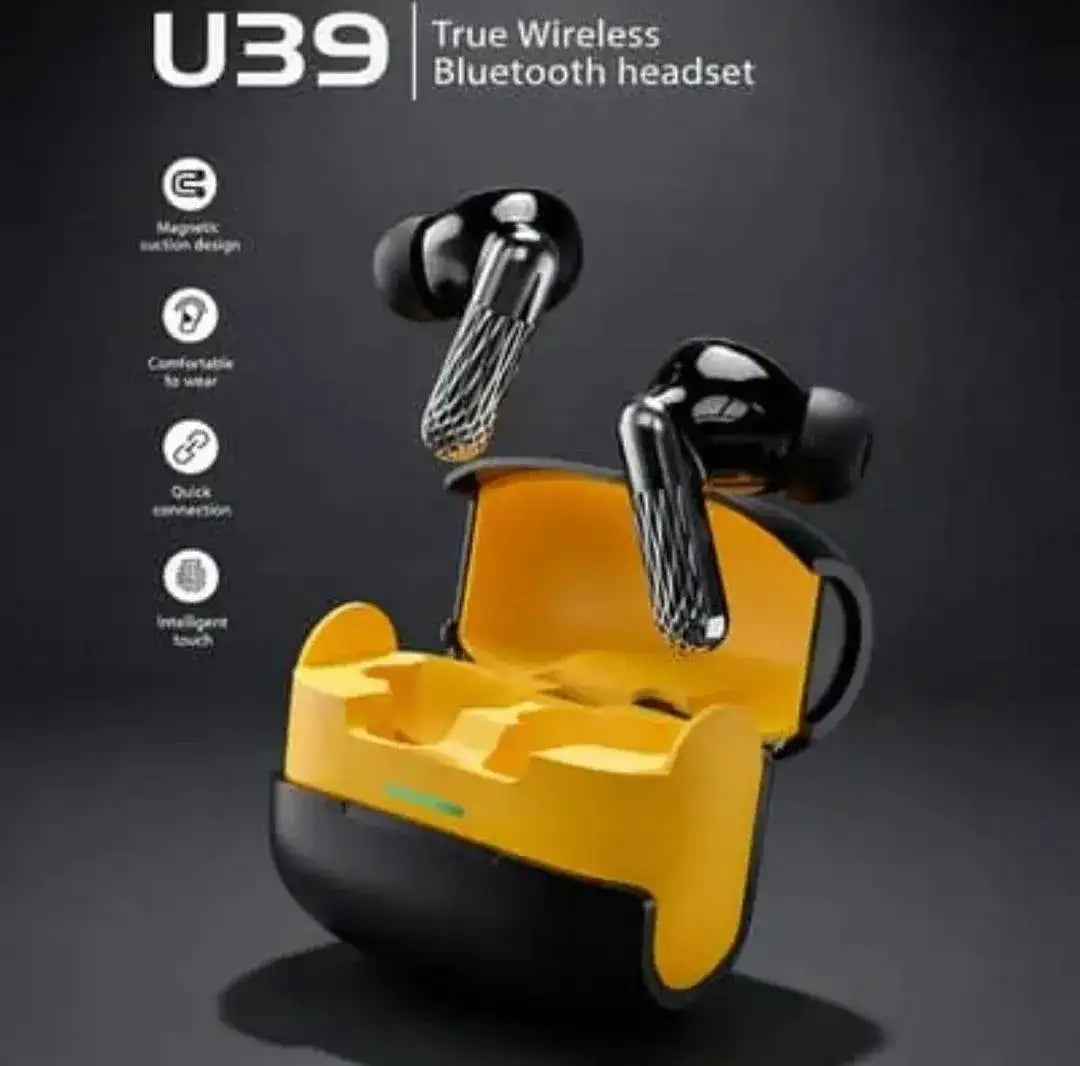 U39 TWS Wireless Gaming Earbuds with Digital Charging Case – Low Latency Bluetooth Headphones