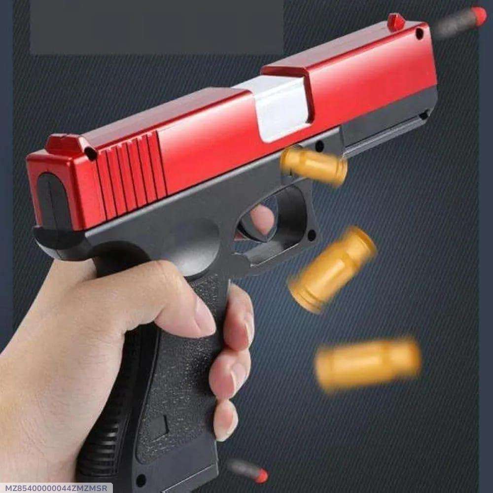 Kids Red & Black Plastic Toy Gun for Boys (Ages 3–5) – Lightweight Action Play Toy