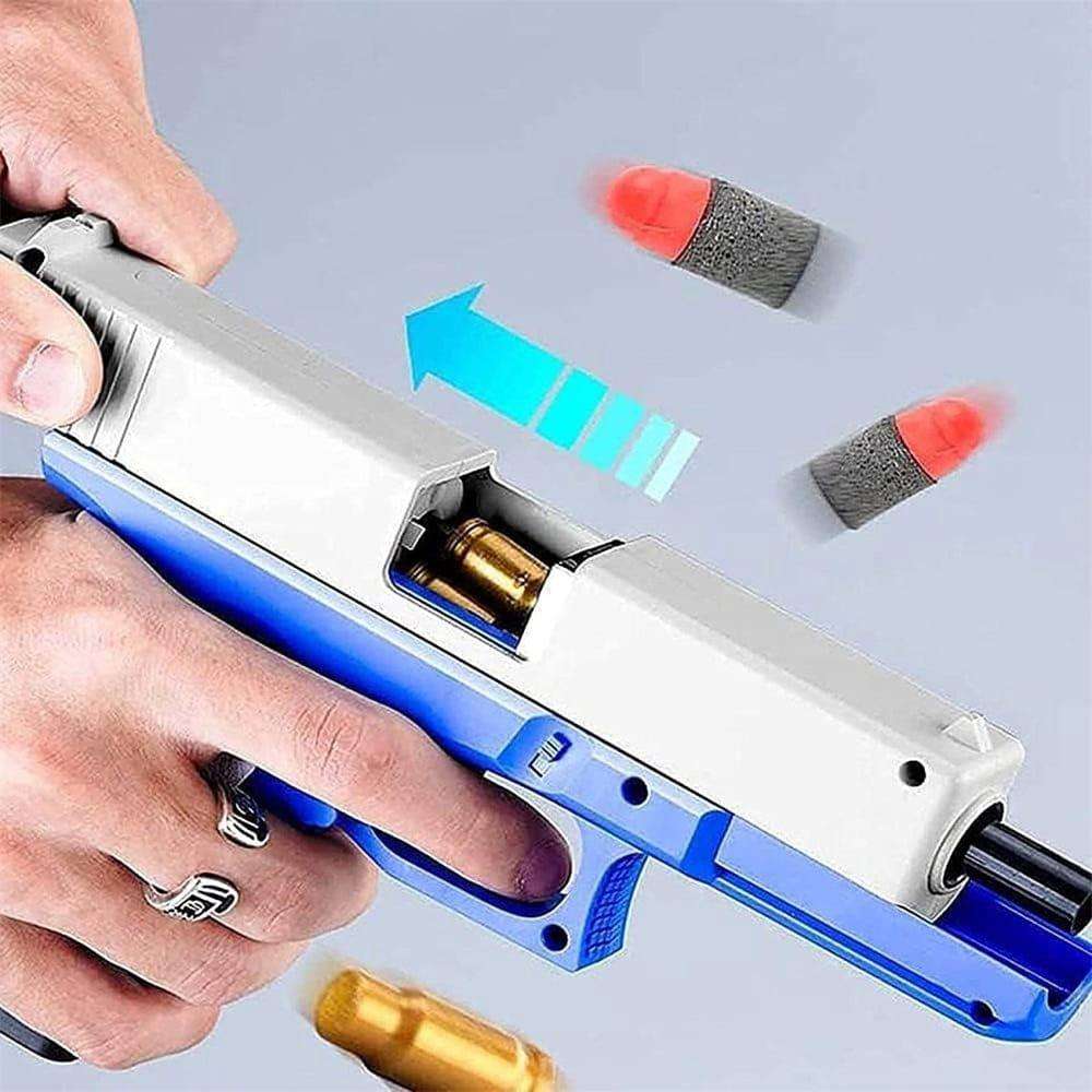 Kids Red & Black Plastic Toy Gun for Boys (Ages 3–5) – Lightweight Action Play Toy