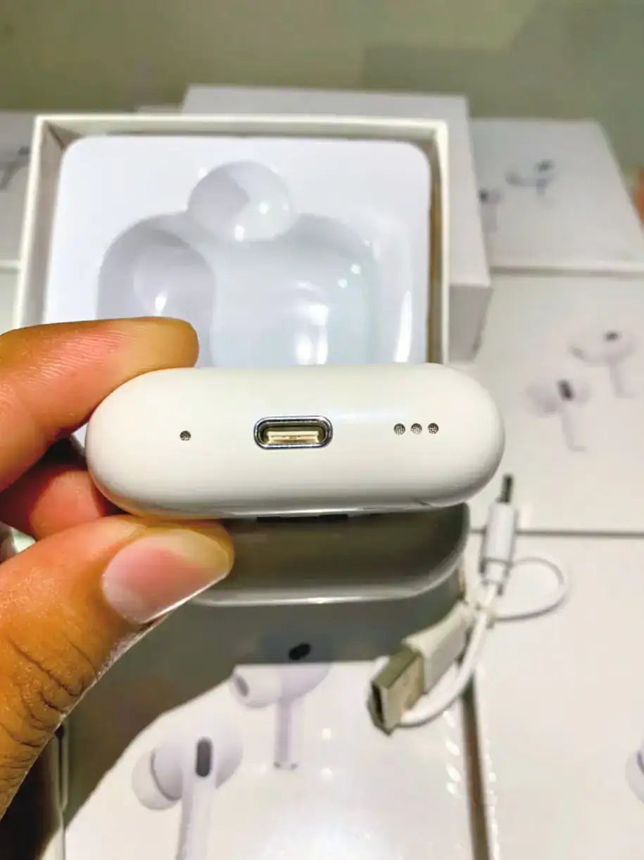 AirPods Pro 2 Deep Bass Wireless Earbuds - Bluetooth 5.3 ANC Noise Cancelling Headphones (White)