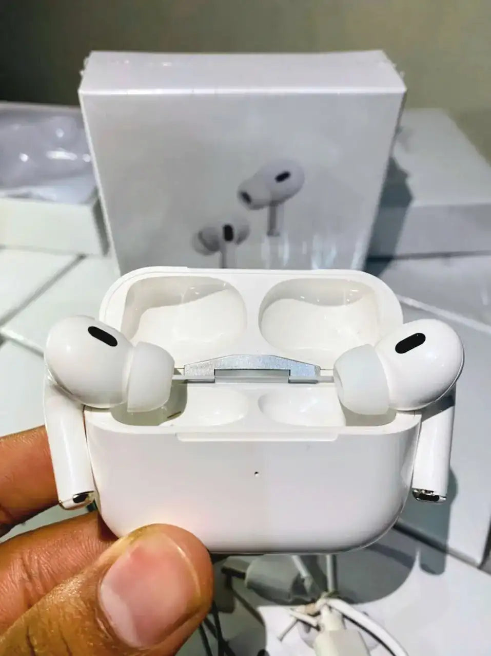 AirPods Pro 2 Deep Bass Wireless Earbuds - Bluetooth 5.3 ANC Noise Cancelling Headphones (White)