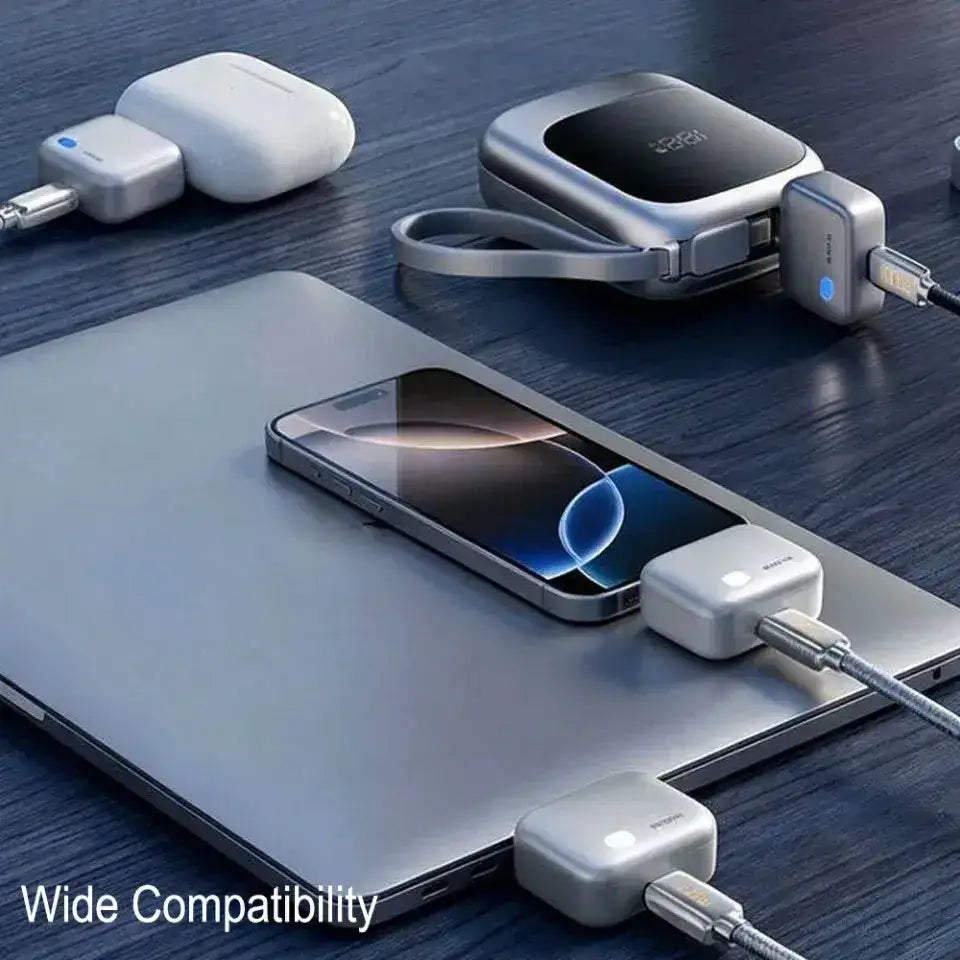 Smart Auto Disconnect Fast Charging Cable - Overcharge Protection Adapter (Grey) - Nexamart Pakistan (image 3)