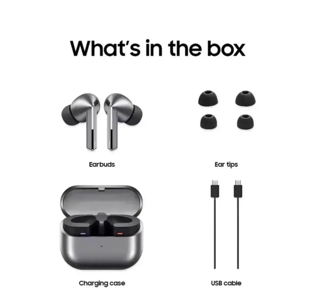Wireless Bluetooth 5.3 Earbuds with ANC - Fast Charging TWS Earphones with Heavy Bass (Black/White)