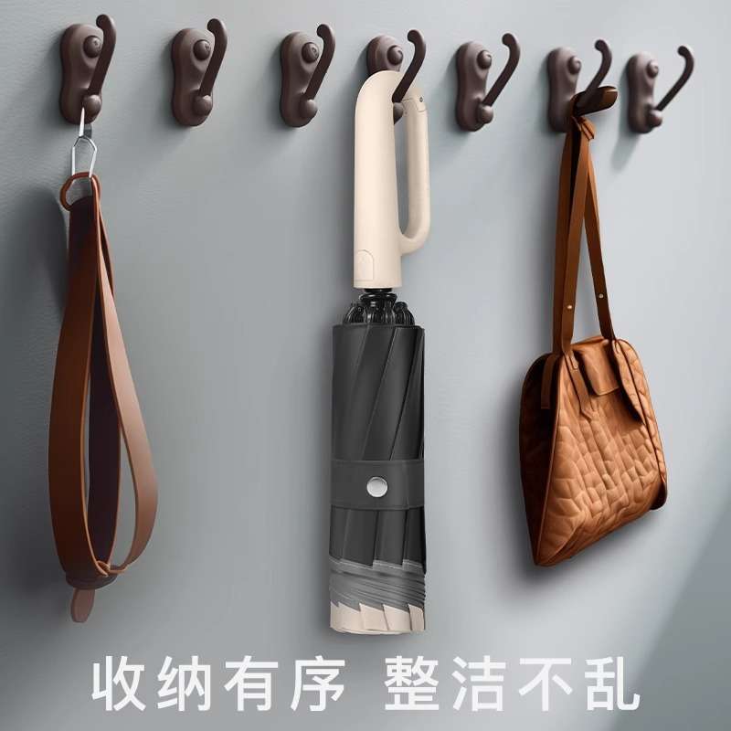 Windproof Heavy-Duty Folding Umbrella for Rain & Sun – UV Protection & Reinforced Frame